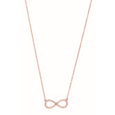 Silver 7" Pave Cz Infinity Bracelet